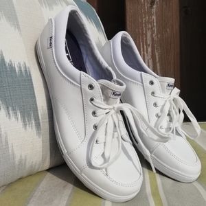 White Leather Keds